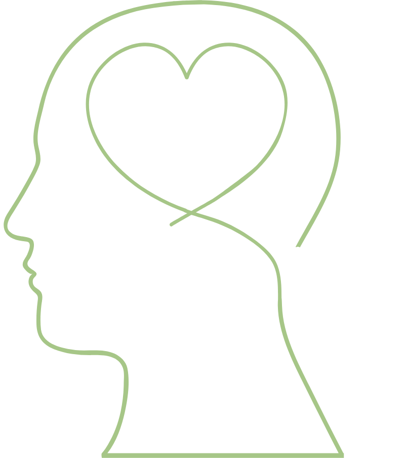 silueta salud mental